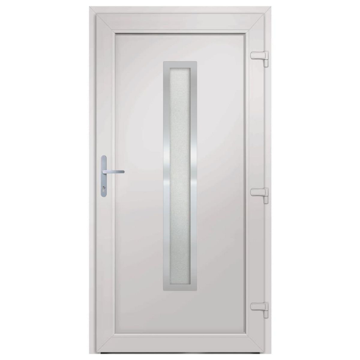 VIDAXL Porte d'entree Blanc 108x200 cm PVC