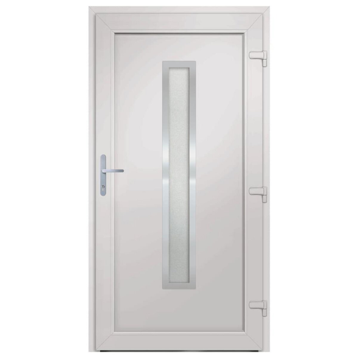 VIDAXL Porte d'entree Blanc 108x200 cm PVC