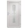 Voir la diapositive 4 : VIDAXL Porte d'entree Blanc 108x200 cm PVC