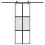 Voir la diapositive 1 : VIDAXL Porte coulissante kit de quincaillerie trempe verre aluminium