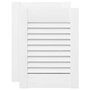 Voir la diapositive 2 : VIDAXL Portes d armoire à persiennes 2 pcs blanc 39,5x29,5 cm