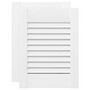 Voir la diapositive 2 : VIDAXL Portes d armoire à persiennes 2 pcs blanc 39,5x29,5 cm
