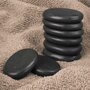 Voir la diapositive 4 : VIVEZEN Lot de 8 pierres chaudes pour massage en basalte naturel poli - Ovale - S