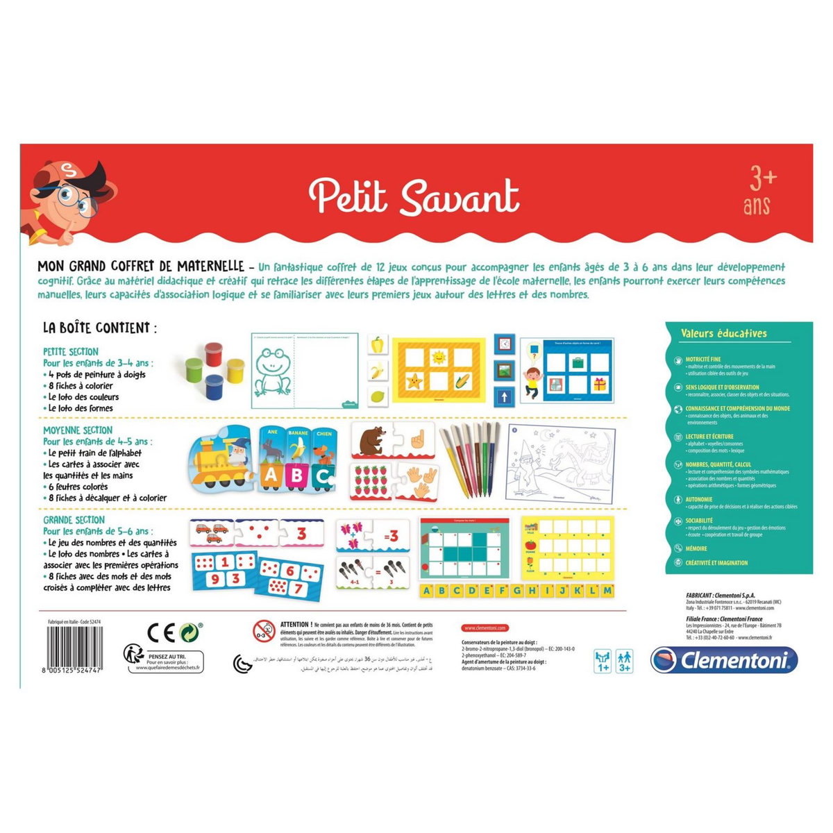 CLEMENTONI Mon grand coffret maternelle