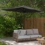 Voir la diapositive 2 : OUTSUNNY Parasol rectangulaire inclinable de jardin avec manivelle métal polyester haute densité anti UV 50+ gris