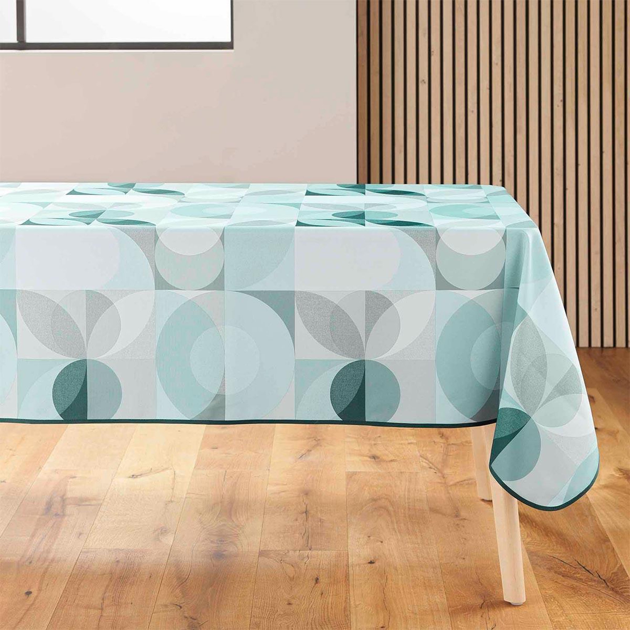 Douceur d'Intérieur Nappe antitache imprimé  tessouro  150x240cm sauge