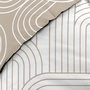 Voir la diapositive 5 : Paris Prix Parure de Lit Réversible 3 Pièces  Modul  240x220cm Naturel