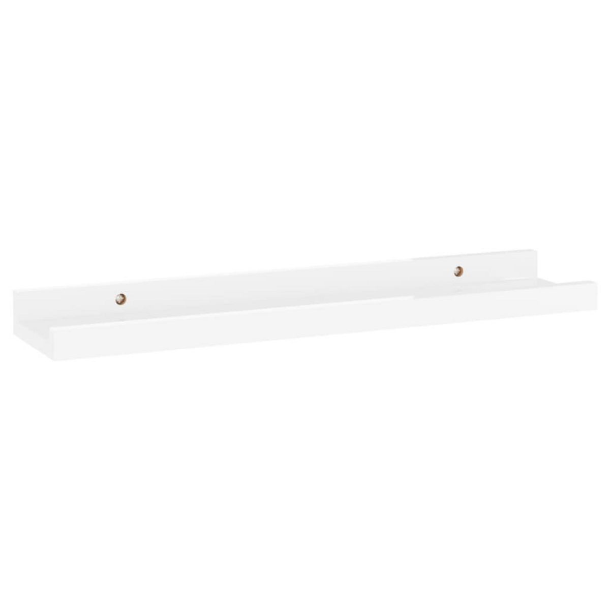 VIDAXL Etageres murales 2 pcs Blanc brillant 40x9x3 cm