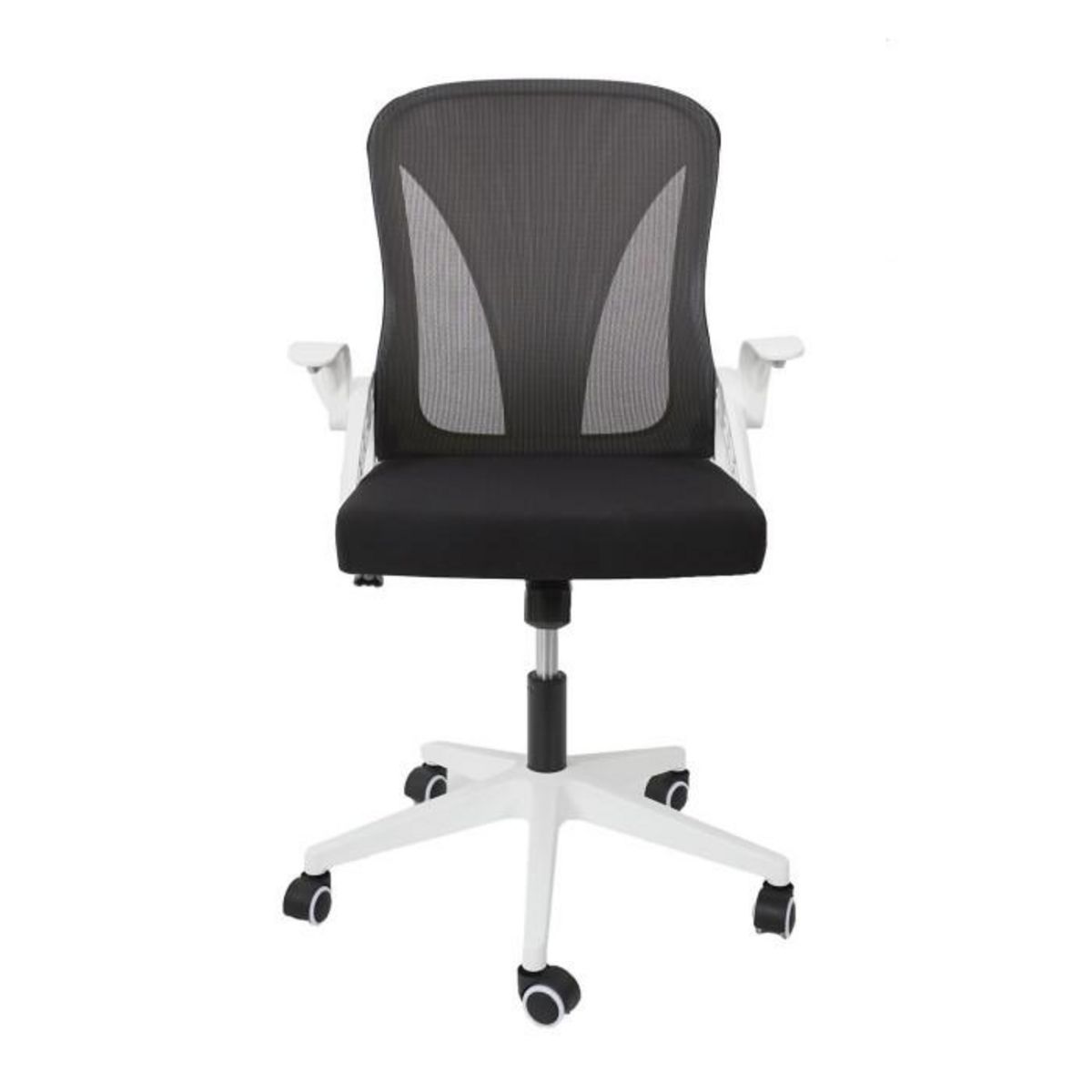 Paris Prix Fauteuil de Bureau  Rabattable  92-100 Blanc & Noir