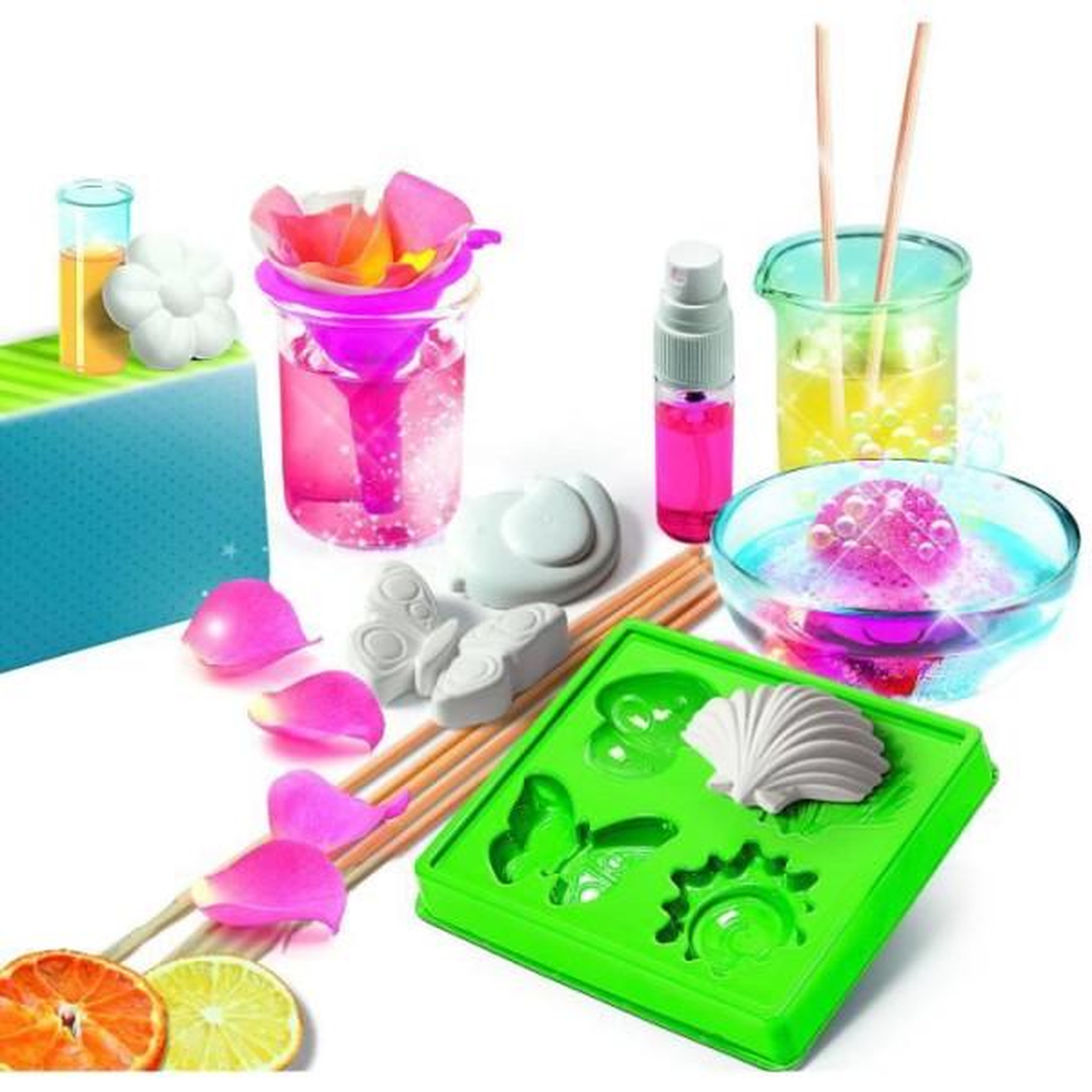 Voir la diapositive 2 : CLEMENTONI Coffret Beauté DIY - Clementoni - Savons en forme de coquillages, papillons et soleils - Enfant 8 ans et plus