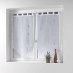 Paris Prix Paire de Voilages  Chenilla  90x90cm Naturel