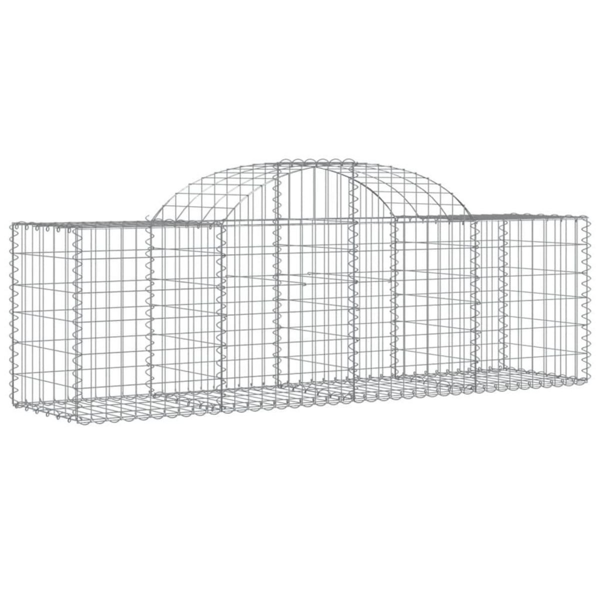 VIDAXL Paniers a gabions arques 50 pcs 200x50x60/80 cm fer galvanise
