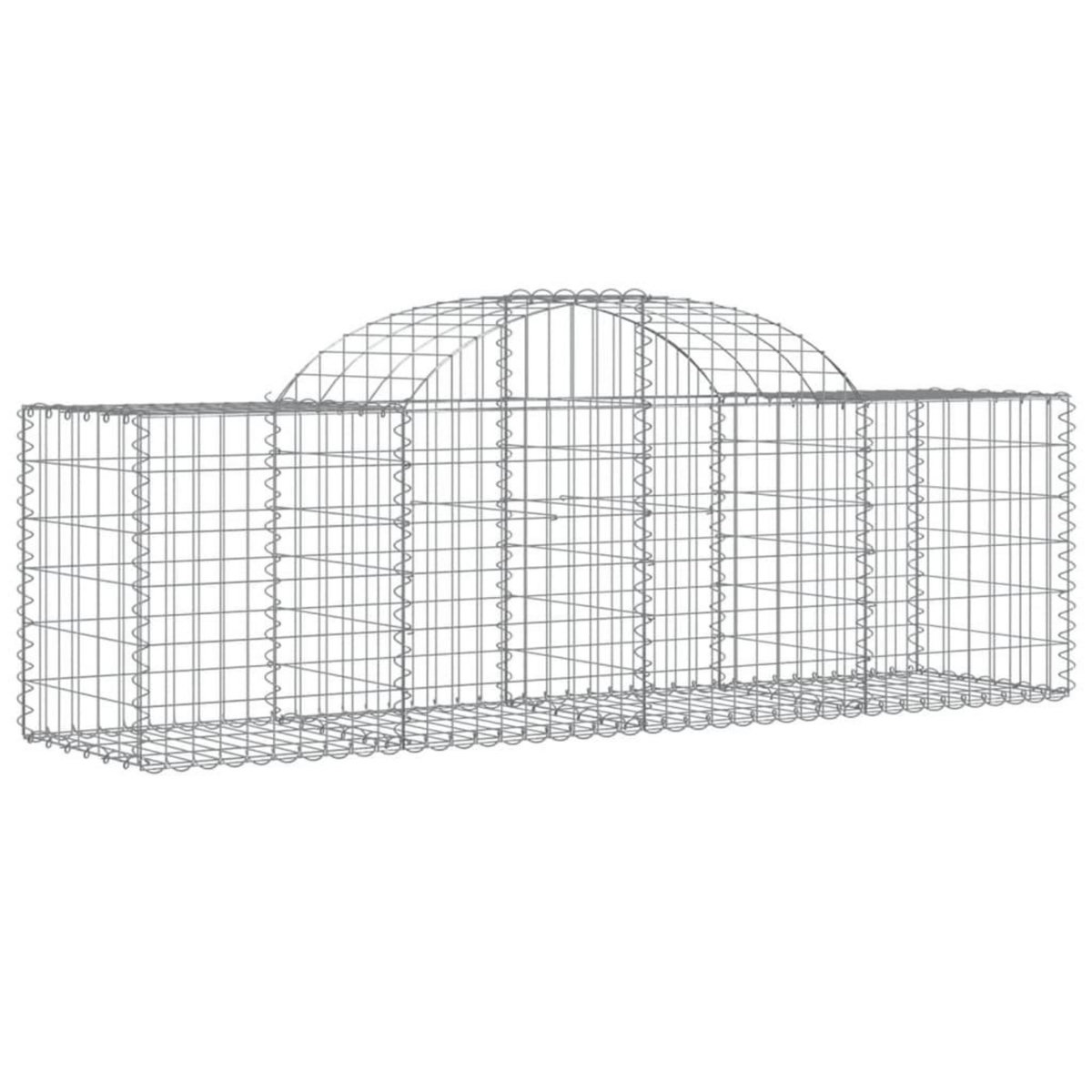 VIDAXL Paniers a gabions arques 50 pcs 200x50x60/80 cm fer galvanise