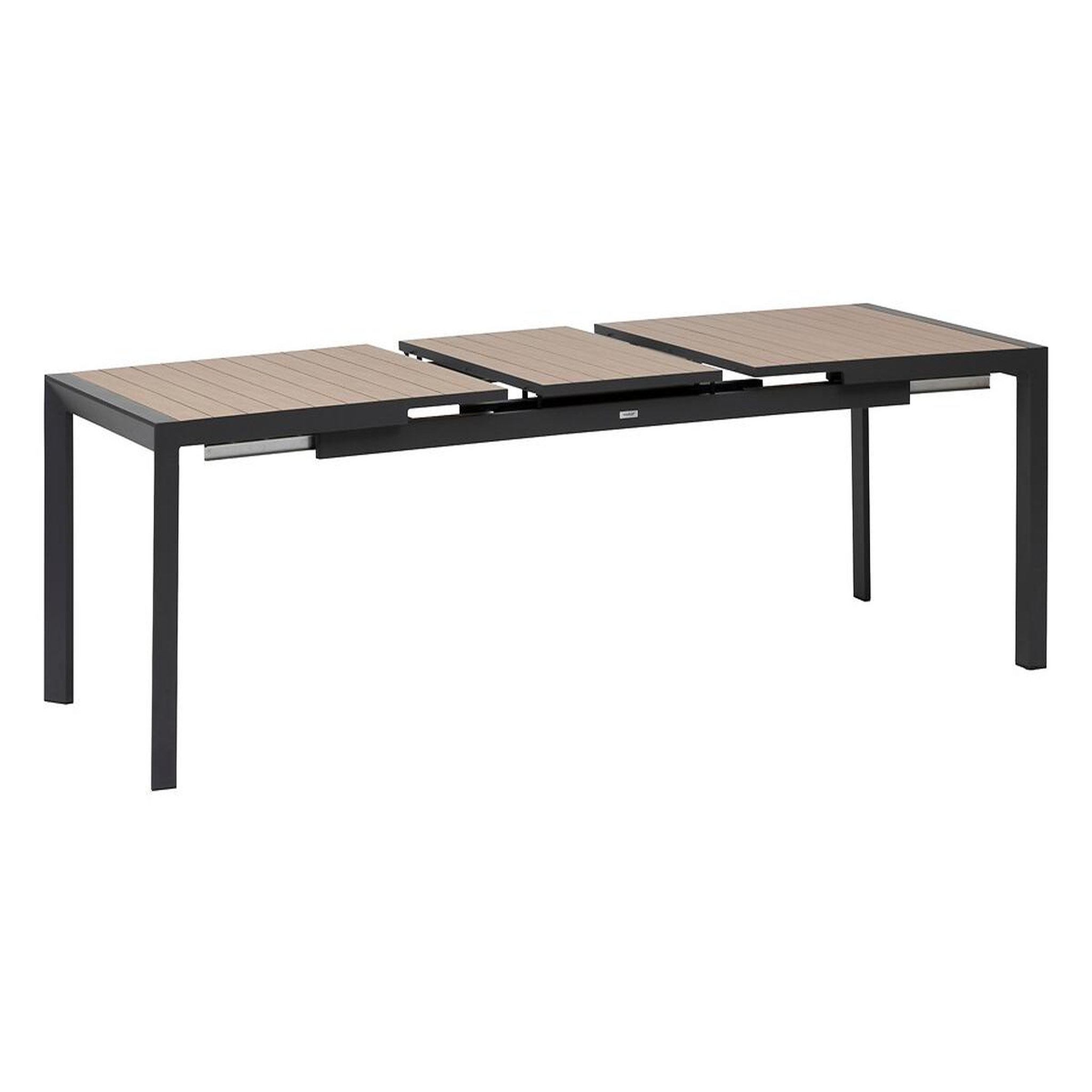 Voir la diapositive 3 : HESPERIDE Table de jardin rectangulaire extensible en aluminium evasion honey/graphite 8/10 places - hespéride