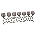 Paris Prix Lot de 8 Photophores avec Anneaux  Gilo  72cm Gris