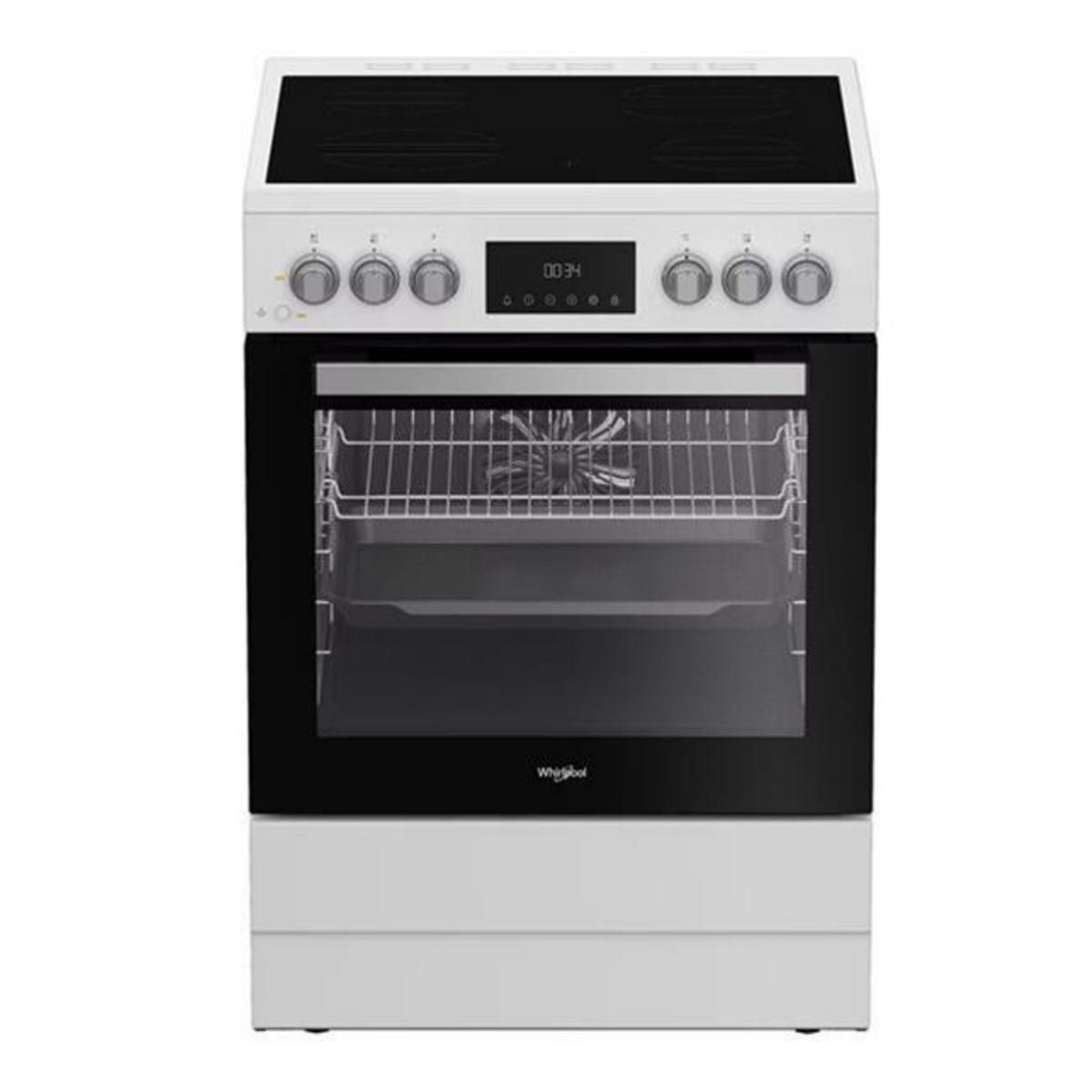 Whirlpool Cuisinière vitrocéramique 72l 4 feux blanc - W6V8LCSW