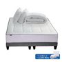 Voir la diapositive 3 : Ensemble Matelas Ressort 30cm 7 zones + sommier 2x90x200 cm + oreillers + couette PALACIO
