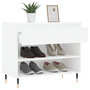 Voir la diapositive 4 : VIDAXL Armoire a chaussures Blanc 70x36x60 cm Bois d'ingenierie