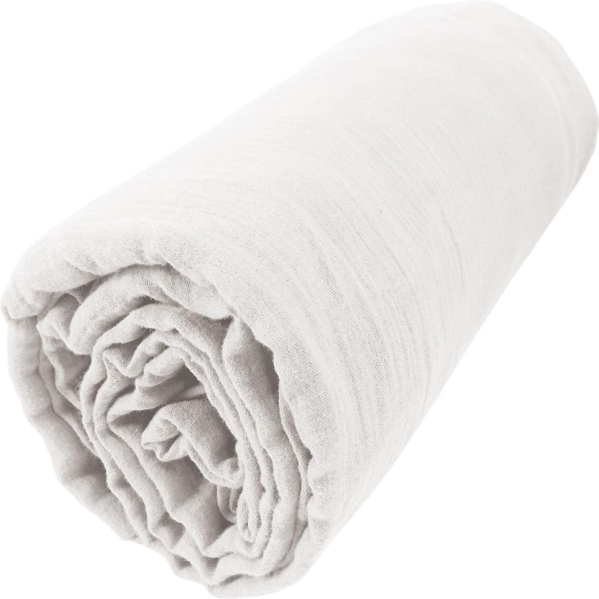 Voir la diapositive 2 : Home collection Drap housse 100% gaze de coton
