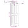 Voir la diapositive 6 : VIDAXL Porte coulissante et kit de quincaillerie 85x210 cm pin massif