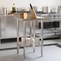 Voir la diapositive 3 : VIDAXL Table de travail de cuisine avec dosseret 55x55x93 cm inox