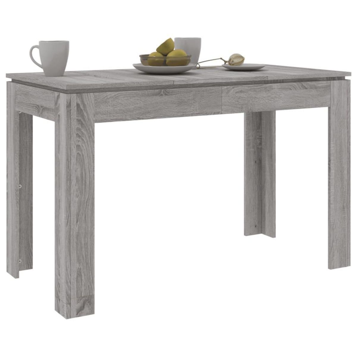 VIDAXL Table a dîner sonoma gris 120x60x76 cm bois d'ingenierie