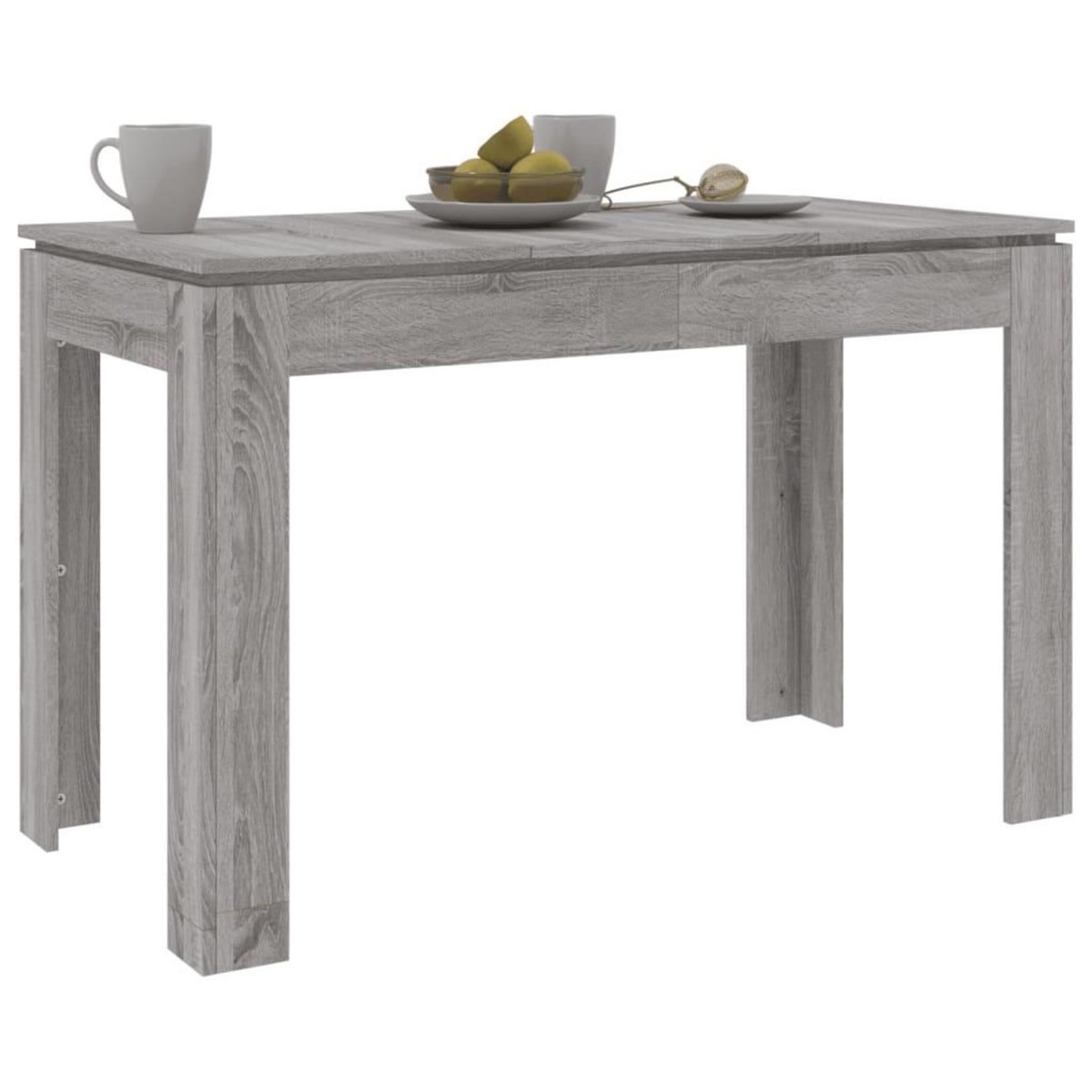 VIDAXL Table a dîner sonoma gris 120x60x76 cm bois d'ingenierie