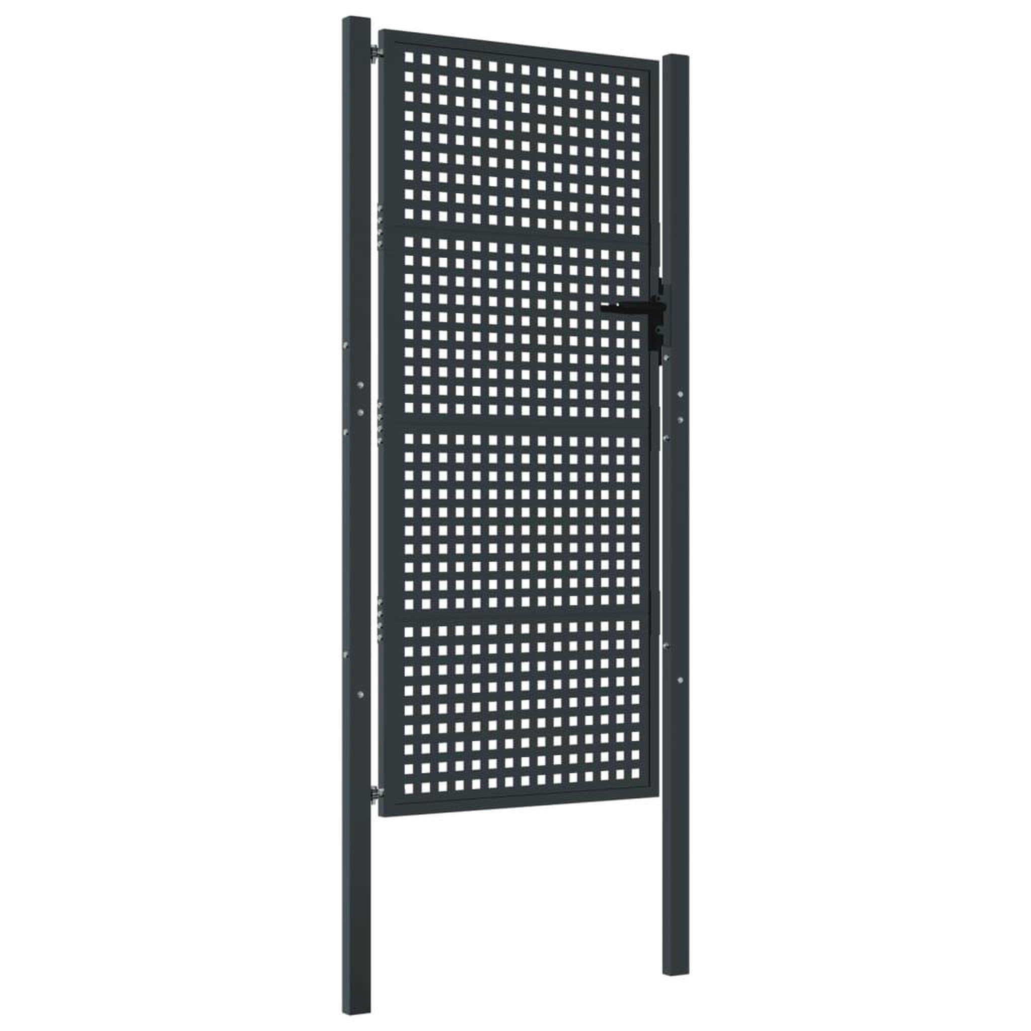 Voir la diapositive 2 : VIDAXL Portail de jardin anthracite 105x250 cm acier