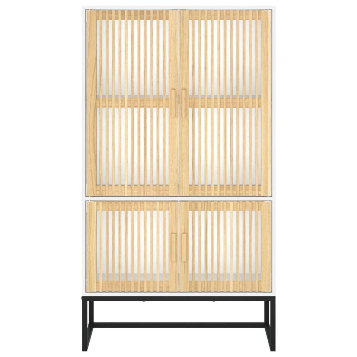 VIDAXL Buffet haut blanc 70x35x125 cm bois d'ingenierie