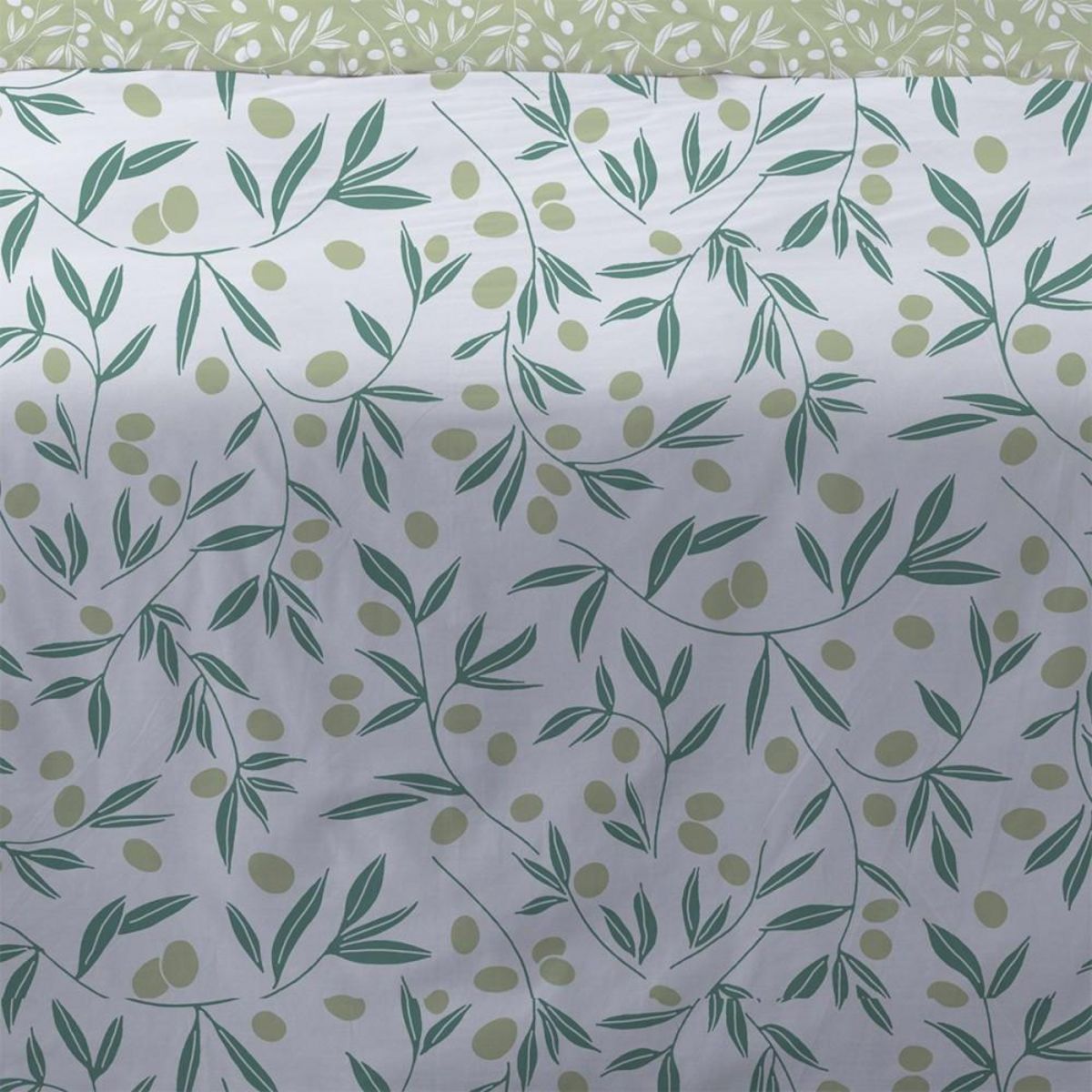 Dourev Housse de couette 240x220 Misaki vert + 2 taies