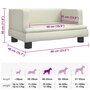 Voir la diapositive 6 : VIDAXL Lit pour chien creme 60x40x30 cm similicuir