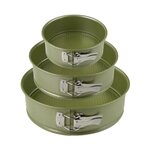 ZENKER Set de 3 moules à manqué à charnière 20 cm 24 cm et 26 cm Zenker Green Vision