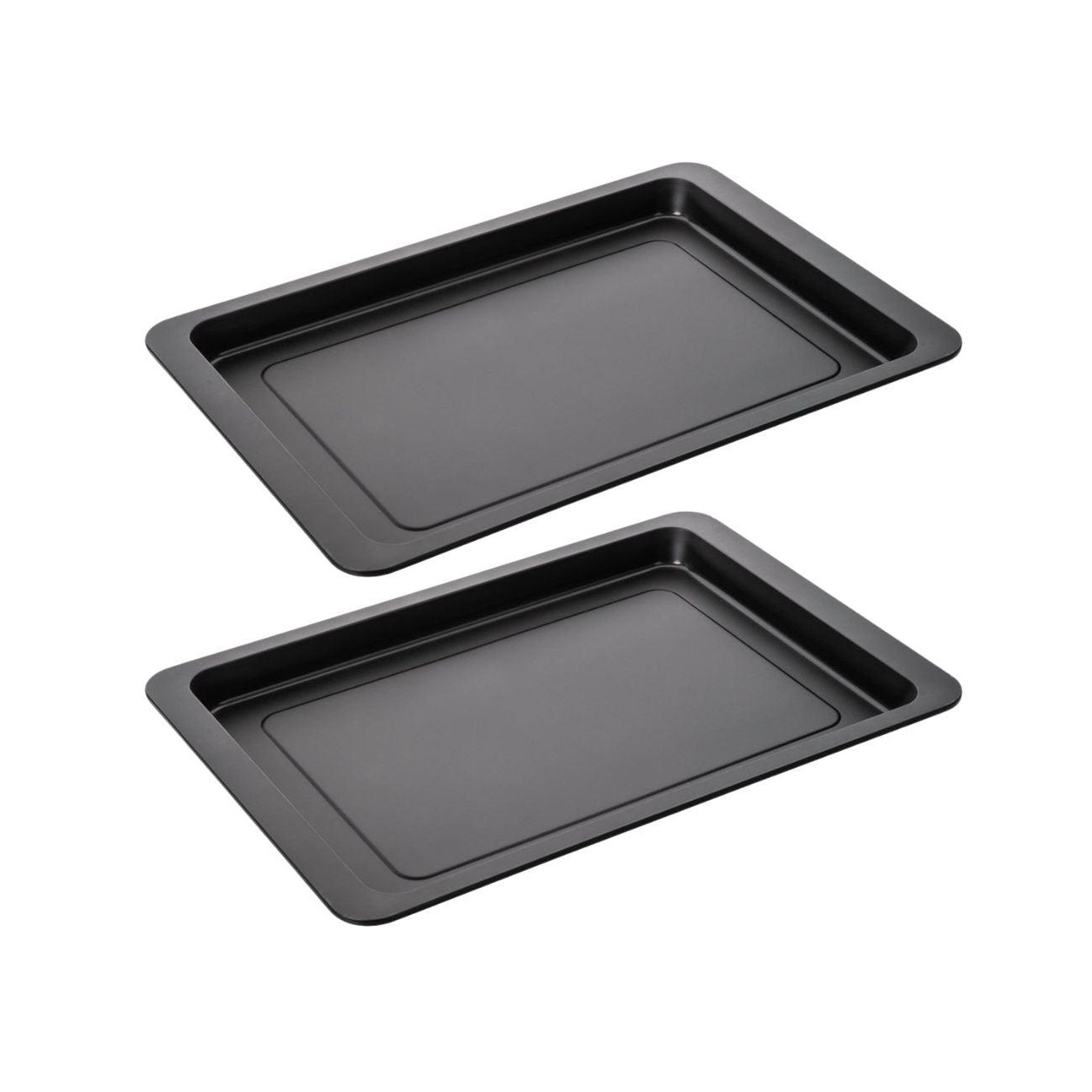 ZENKER Lot de 2 plaques à pizza rectangulaires 42/29/2,5 cm en acier spécial crountries spécial crountries zenker  spécial crountries