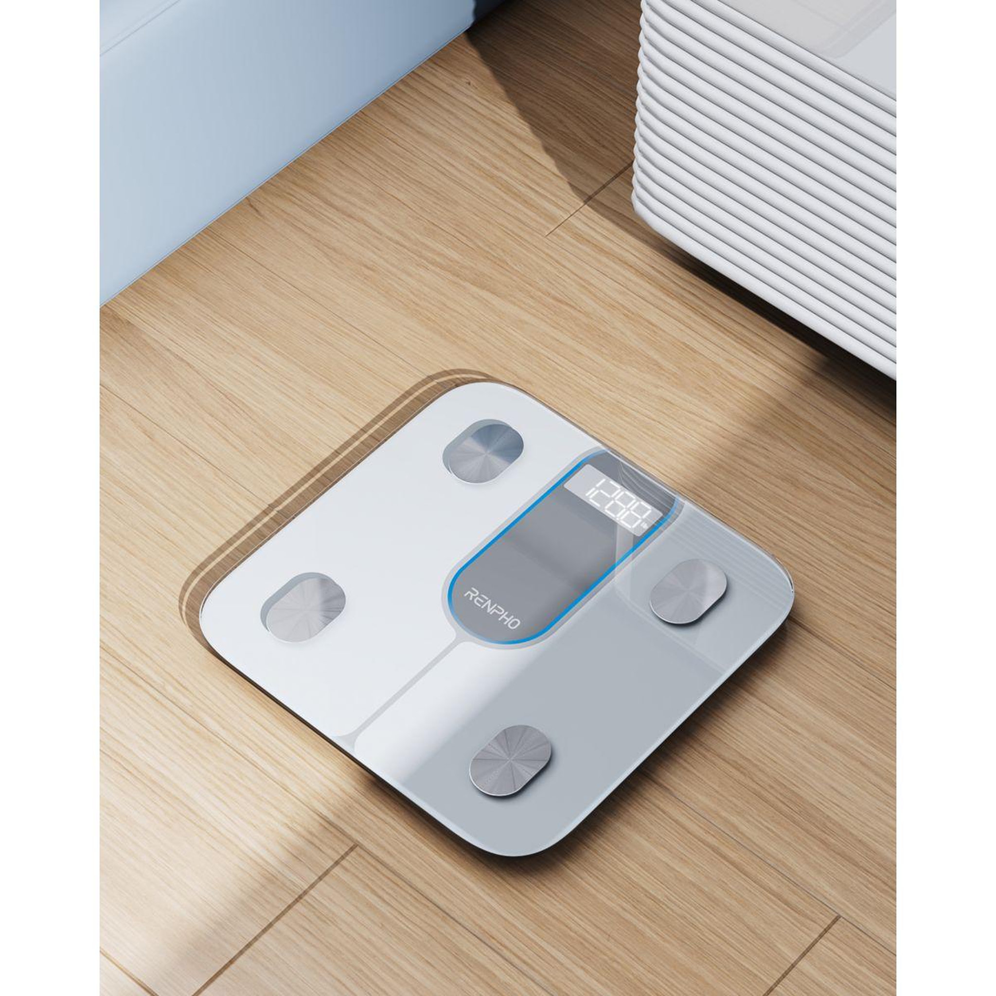 Voir la diapositive 3 : RENPHO Pèse personne connecté elis 1c verre trempé, bluetooth, max. 180 kg, connecté, 13 données corporelles