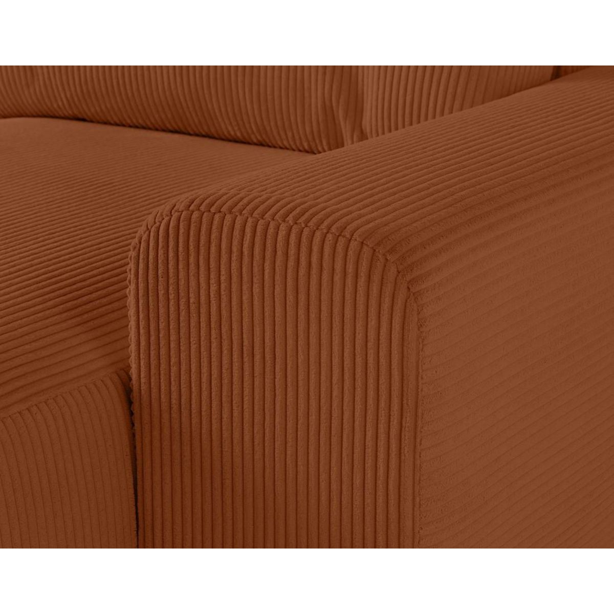 LISA DESIGN Garance - canapé modulable d'angle gauche - 6 places - en velours côtelé