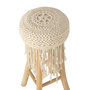Voir la diapositive 3 : Paris Prix Tabouret de Bar Macramé  Pure Nature  85cm Naturel