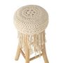 Voir la diapositive 3 : Paris Prix Tabouret de Bar Macramé  Pure Nature  85cm Naturel