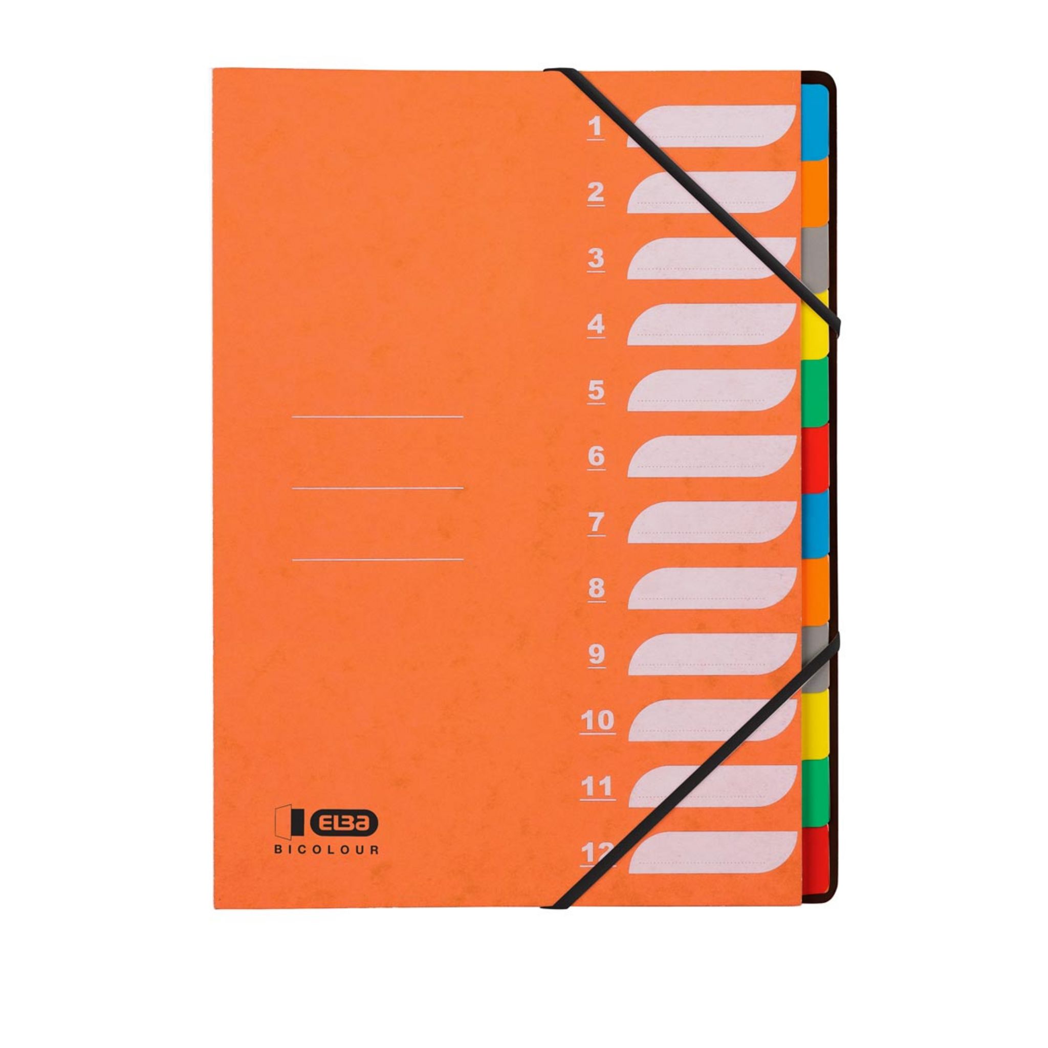 Trieur Soufflets Clairefontaine 9 Positions - Format A4 - Couverture Rigide Avec Élastique - Couleur Aléatoire