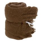 Paris Prix Plaid Uni à Franges  Glen  130x180cm Marron