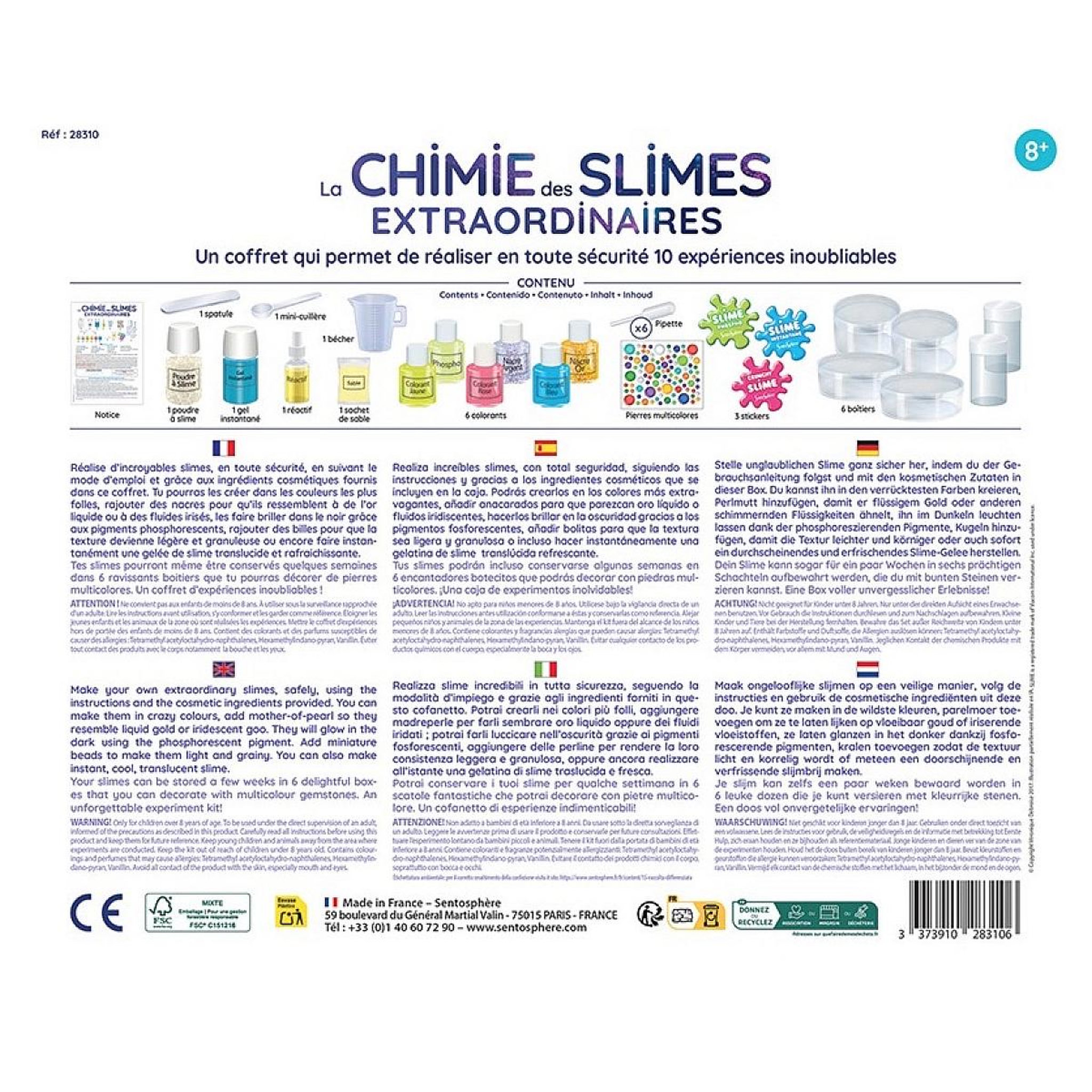 Voir la diapositive 3 : Sentosphere La chimie des Slimes Extraordinaires 2025