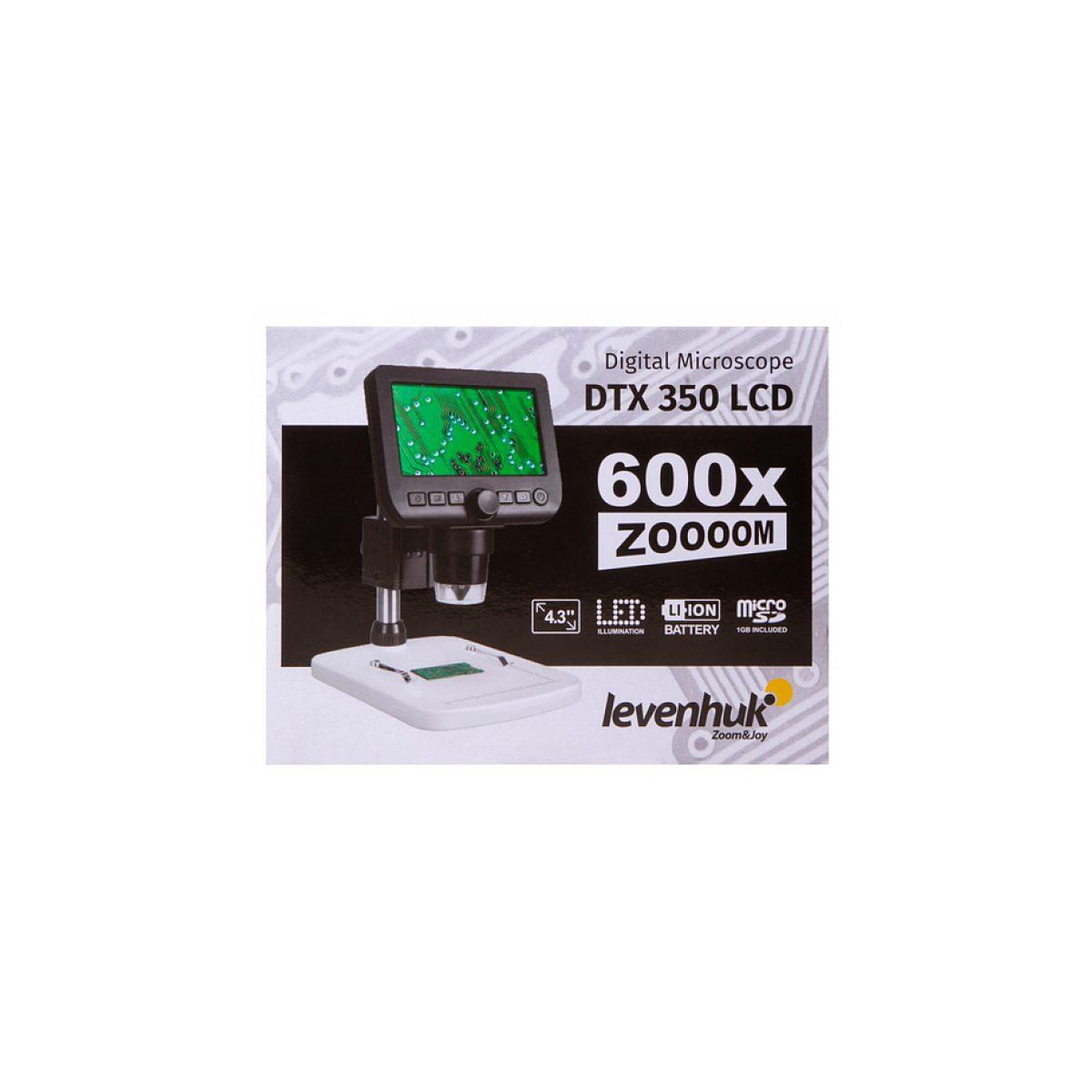 Voir la diapositive 2 : LEVENHUK Dtx 350 lcd 600x microscope numérique