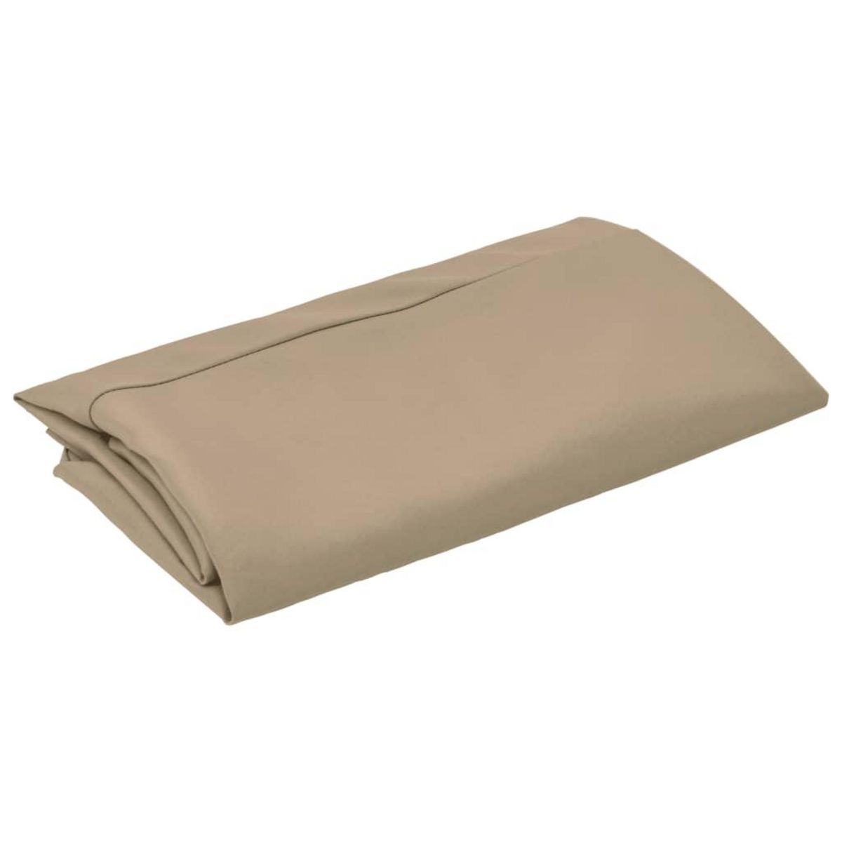 VIDAXL Tissu de remplacement pour parasol deporte taupe 300 cm