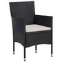 Voir la diapositive 2 : VIDAXL Chaises de jardin lot de 2 Resine tressee Noir