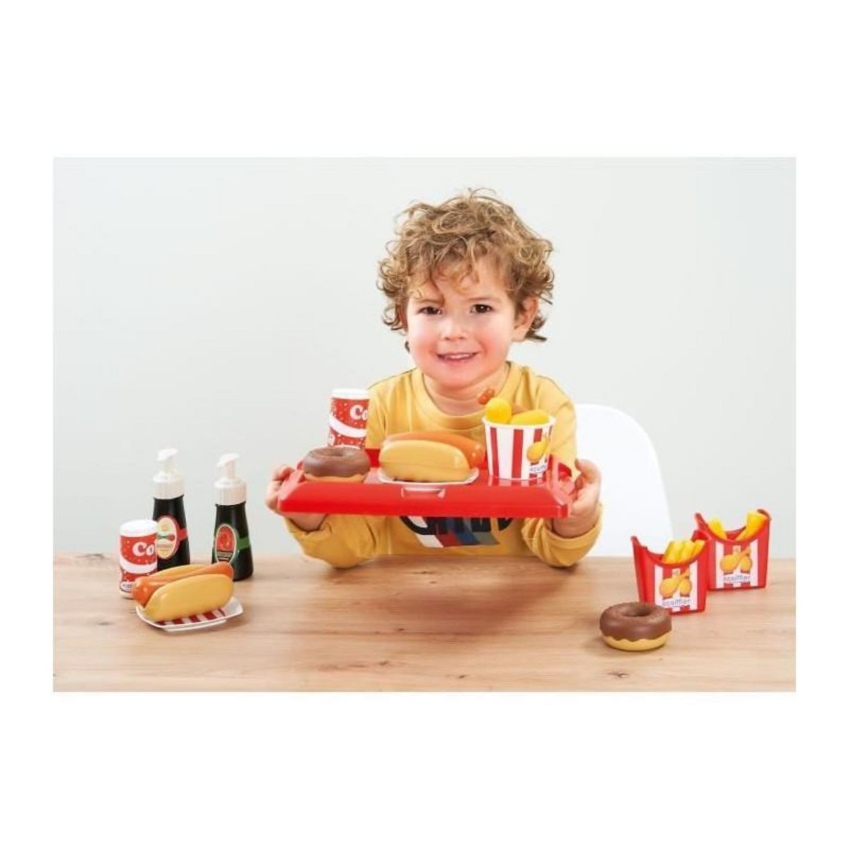 Ecoiffier Coffret hot dog - ECOIFFIER - 2423 - Un menu digne d'un fast-food