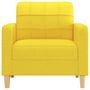 Voir la diapositive 3 : VIDAXL Fauteuil Jaune clair 60 cm Tissu