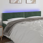 Voir la diapositive 1 : VIDAXL Tete de lit a LED Vert fonce 200x5x78/88 cm Velours