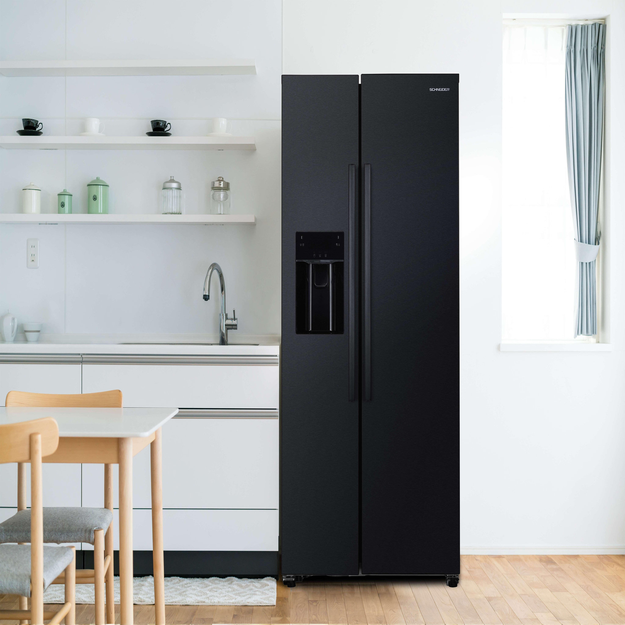 Voir la diapositive 2 : SCHNEIDER Réfrigérateur américain Dark Inox - SCUS513IM-DXE