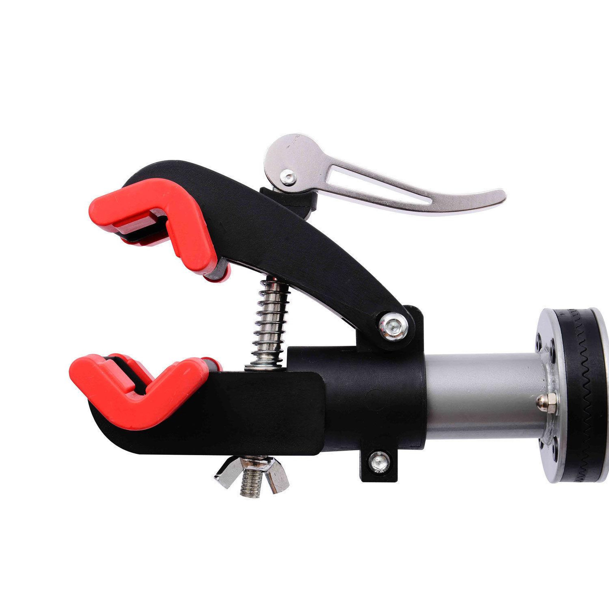 Voir la diapositive 6 : HOMCOM Pied d'atelier vélo réparation support pied de montage pivotant 360° hauteur réglable argent