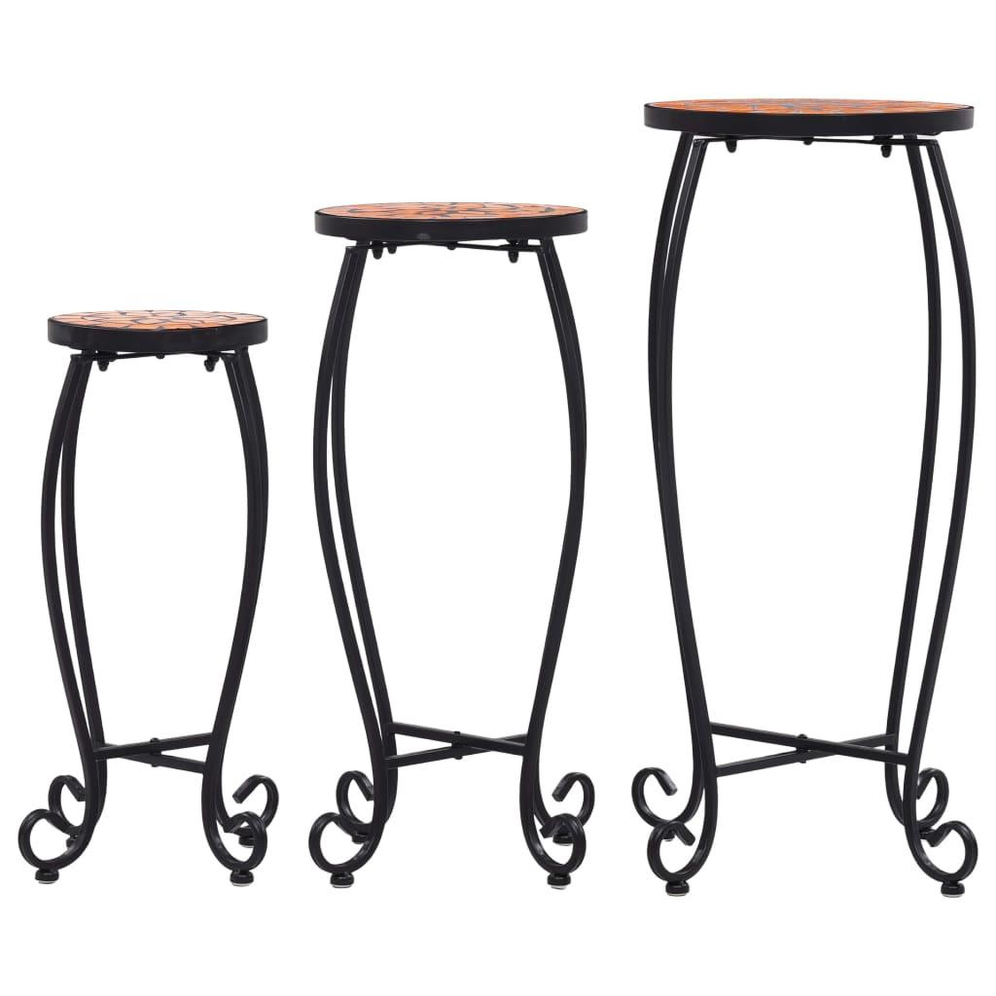 Voir la diapositive 3 : VIDAXL Tables mosaïque 3 pcs Terre cuite Ceramique
