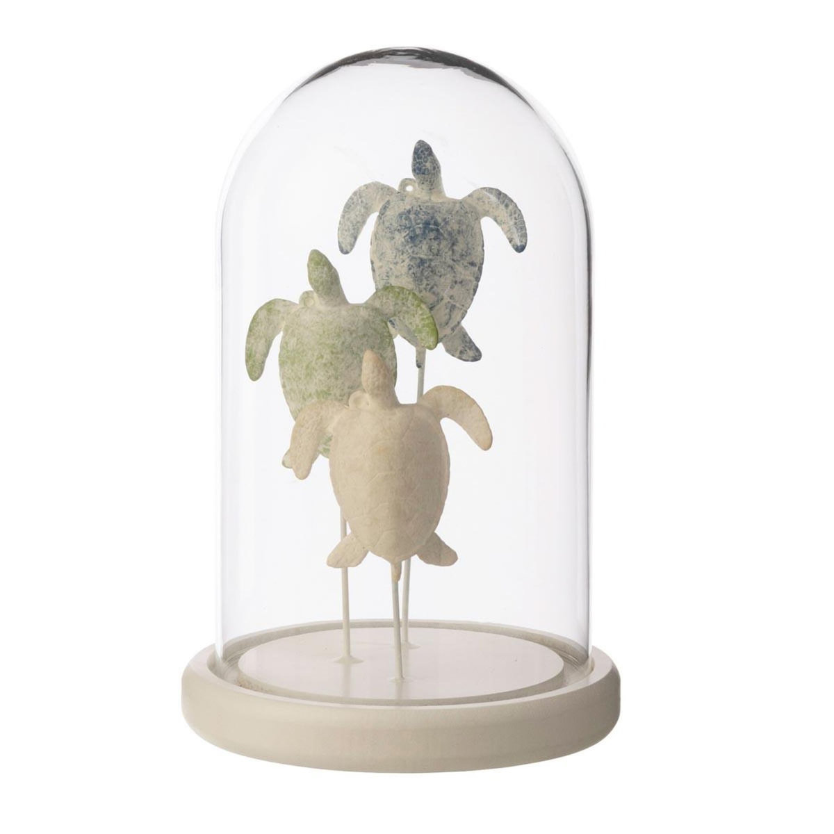 Paris Prix Cloche Déco en Verre  Turtle  22cm Multicolore